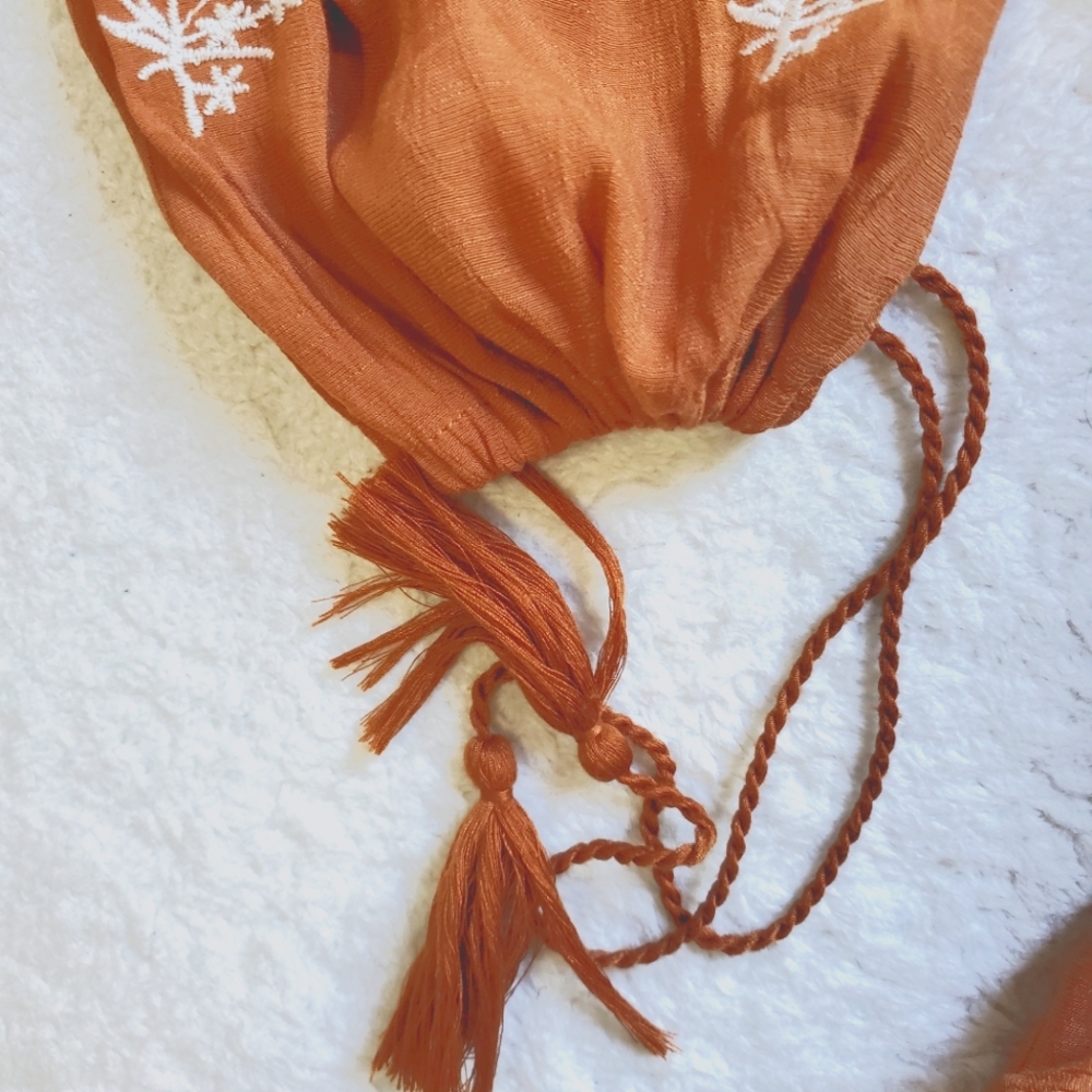 Anthropologie Entro Peasant Embroidered Bohemian Top Size Small - Picture 7 of 7